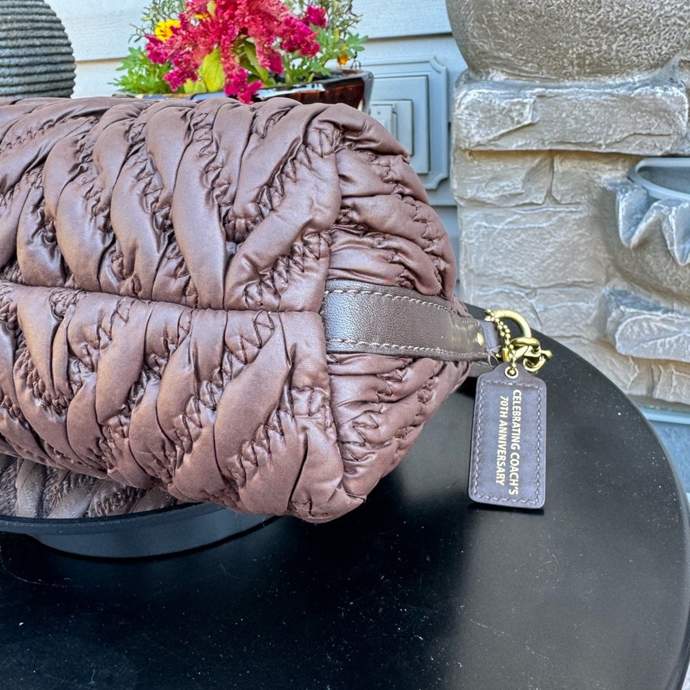 Coach 70th Anniversary Madison Chevron Shoulder Bag - Picture 11 of 12